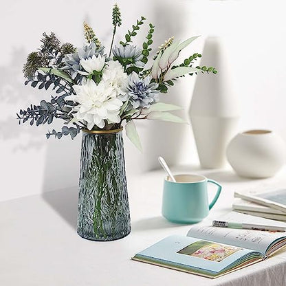 Fake Flowers in Vase,Faux Flowers in Vase,Table Centerpieces for Dining Room,Flower Centerpieces for Tables,Artificial Flowers,Kitchen Decor,Coffee Table Decor