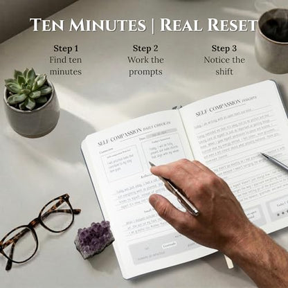 Journal for men: mental health journal, 90 day guided mindfulness self care planner for mindfulness, wellness, and anxiety relief, great gift