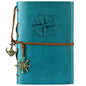 MALEDEN Leather Writing Journal Notebook, Classic Spiral Bound Notebook Refillable Diary Sketchbook Gifts with Unlined Travel Journals to Write in for Girls and Boys (Sky Blue) - color: Sky Blue