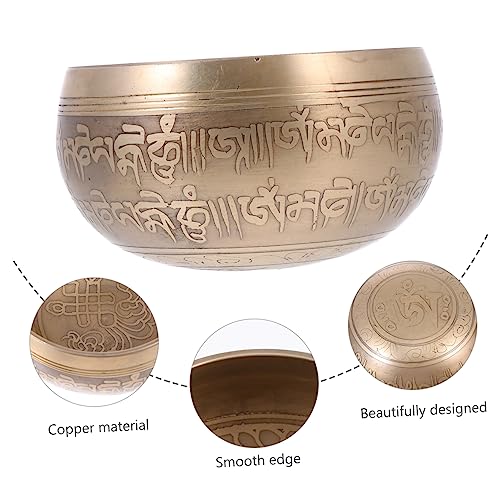 1Set Premium Singing Bowl Meditation Set with Mallet and Mat for Yoga and Mindfulness Sound Bowl for Relief and Healing