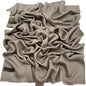CJ Apparel Solid Color Fringe Design Fringe Shawl Scarf Wrap Stole Throw Head Wrap Pashmina Gift Hand Made in Nepal New - color: Light French Beige Fc1069