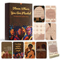Affirmation Cards for Black Women – 60 Positive Daily Empowerment Cards with Display Stand, Self-Care & Confidence Deck, Inspirational Self Care Cards with Positive Quotes, Gifts for Black Women, Motivational Gift Set