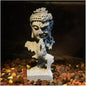 livelyfish Meditating Buddha Statue Zen Garden Statues Sandstone Thinker Buddha Sculpture Figurine for Fish Tank Aquarium Home Decorations, Gift (C-Large) - size: C-Large