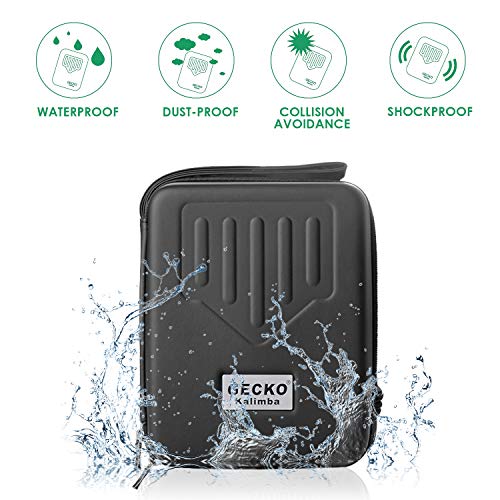 GECKO Kalimba 17 Keys Thumb Piano with Waterproof Protective Box, Tune Hammer and Study Instruction, Portable Mbira Sanza Finger Piano, Meditation Sound, Gift for Beginners and Professional