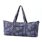 Boulder Bee | Yoga Mat Bag | Large Yoga Mat Carrier with Wet Pocket | Yoga Gifts | Gym Tote Bag for Women - color: Tote-Blue Cashew Flower