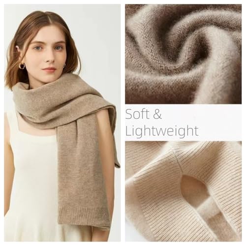 WaJuemy Shrug Sweater Shawl Wraps for Women Soft Cashmere Ponchos Sweater Cardigan Casual Open Front Top Cape Shawls - color: 03 Khaki