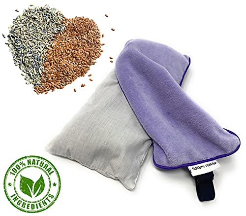 Weighted Eye Mask for Sleeping - Lavender Eye Pillow for Yoga, Meditation, Relaxation Headache, Migraine, Sinus Pain Relief