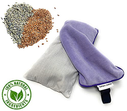 Weighted Eye Mask for Sleeping - Lavender Eye Pillow for Yoga, Meditation, Relaxation Headache, Migraine, Sinus Pain Relief