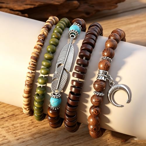 Gothic Bracelet Adjustable Punk Braided Leather Multilayer Grunge Set Bracelets Emo Metal Cuff Wrap Bangles Meaningful Gift - color: J-BZ-46