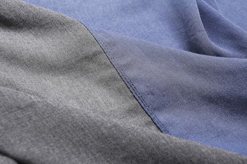 Jeelow Solid Color Scarf Wrap Shawl for Women Men – Soft Lightweight Head Scarf, All Season, Travel Beach Office Daily Wear - color: Blue Jean Hollow Out