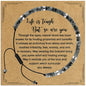 VIBILIA Get Well Gifts for Women, Inspirational Gifts Natural Stone Healing Bracelet, Thinking of You Encouragement Strength Bracelets for Women on Birthday Valentine's Day Easter Mother's Day - color: H. Hawk's Eye