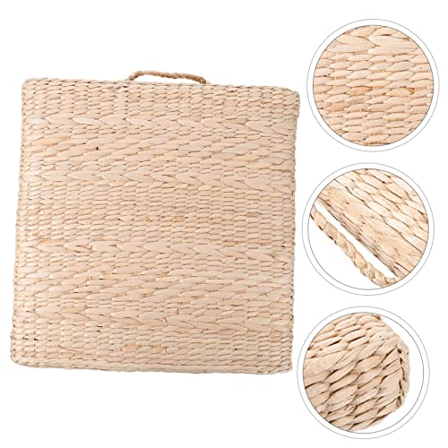 1pc Hand-Made Woven Mat Straw Meditation Cushion for Home Use Thickness for Yoga Meditation and Decorative Seating