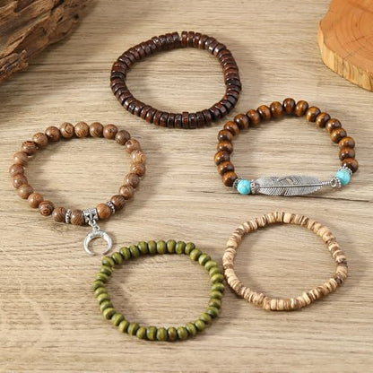 Gothic Bracelet Adjustable Punk Braided Leather Multilayer Grunge Set Bracelets Emo Metal Cuff Wrap Bangles Meaningful Gift - color: J-BZ-46