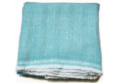 Handwoven Shawl Wraps Large Stole 8 ply Exclusive Premium Quality Wool Handmade in Nepal Pashmina Scarfs for Women And Men - color: Turquoise