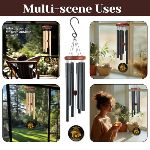 Personalized Bowling Memorial Wind Chime – “Bowling The Lanes of Heaven” Custom Engraved Name & Years – Sympathy Gift for Bowlers & Sports Lovers – Memorial Windchime Tribute for Loss of Loved One - size: BowlingWC 1
