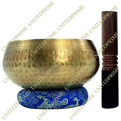 Meditation Bowl Professional Quality Hand Hammered Tibetan Singing Bowl Seven Metals Musical Instrument Healing