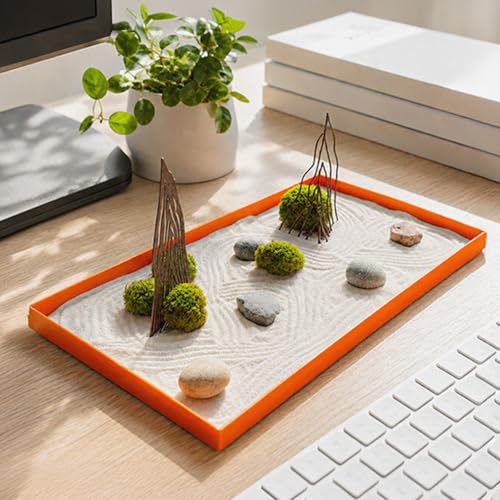 1.6T Corten Steel Korean Zen Garden Decorative Object for Mindful Living (S)