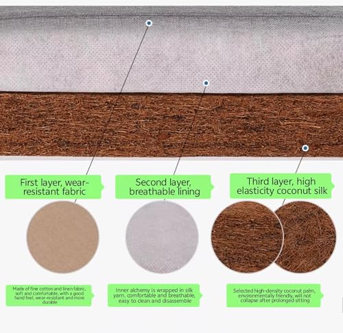 Meditation Cushion Set - Meditation Pillow Rectangular Mat and Meditation Mat for Sitting Meditation and Yoga(Size:70x70cm(28x28inch),Color:Earthy Yellow-2)