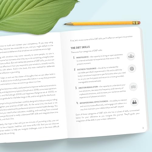 The DBT Skills Daily Journal: 10 Minutes a Day to Soothe Your Emotions with Dialectical Behavior Therapy (The New Harbinger Journals for Change Series)