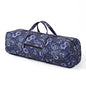 | Yoga Mat Bag | Large Yoga Mat Carrier with Wet Pocket | Yoga Gifts | Gym Tote Bag for Women - color: Blue cashew flower