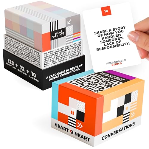 Heart 2 Heart Conversations | The i4 Neuroleader Deck | 200 Prompt Cards to Develop Deeper Connections | A Card Game for Friends, Coworkers, Family, Dates