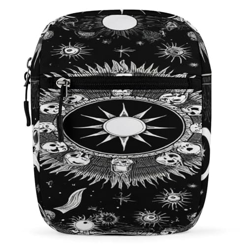 Stylish Messenger Bags Easy to Clean, Sling Backpack with Zipper, Crossbody Bag for Gym - color: Picture(349)
