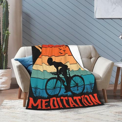 Miles are My Meditation Throw Blanket for Men Women Couch Bed Sofa Throw Blanket 40"x30" Blankets - size: 40"x30"