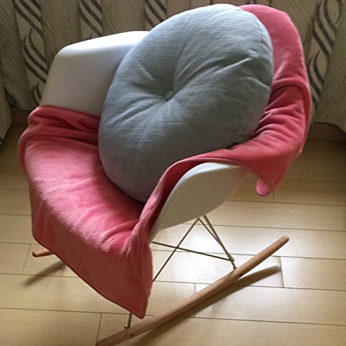 Solid Color Circular Yoga Bolster Zafu Meditation Tatami Cushion (Sky Blue, 17.7")