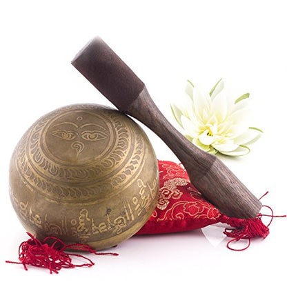 Genuine Hand Hammered Engraved Tibetan Singing Bowl