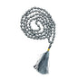 GEMSCITE Japa Mala 108 Prayer Beads Perfect for Meditation Spiritual Mala Necklace & Wrist Mala Bracelet - color: Hematite, size: Hand Knotted