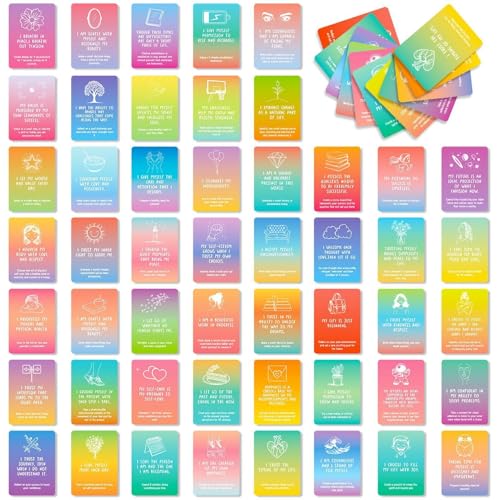 50Pcs Meditation Cards For Women, Mindful Affirmation Cards, Motivational Positive Quotes For Mindfulness Meditation Practice Emotional Sustenance