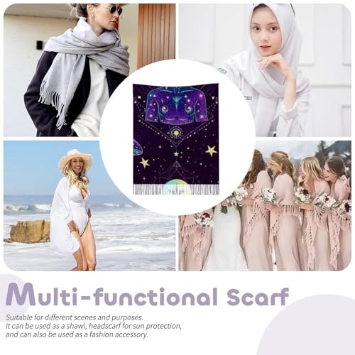 Big Oversized Long Scarves Pashmina Shawl Wrap Women gifts - color: Picture (654)