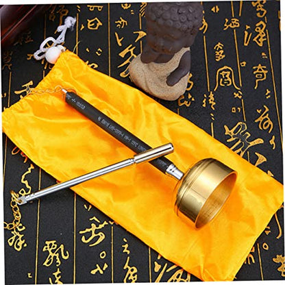 Temple Supplies Meditation Bell Meditation Cushion Brass Call Bell Dinner Bell Desk Topper Classroom Bell Handbell Instrument Handheld Bell The Bell Metal Nurse Desktop(1pcs) - color: 1pcs