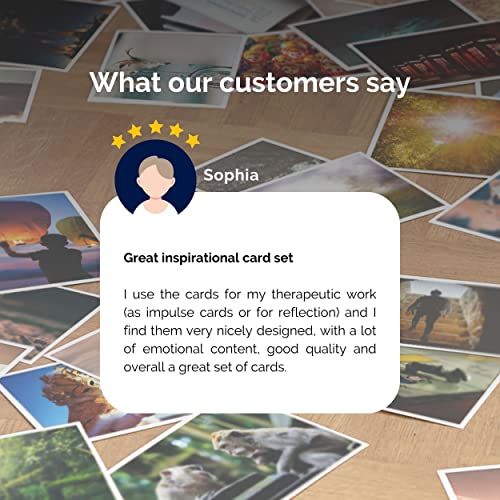 metaFox - 52 Inspirational, Positive Affirmations & Motivational Postcards, Picture Cards For Life Coaching, Therapy, & Personal Advice, Mindfulness, Coaching, Life Design Cards