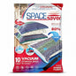10 Pack Large Vacuum Storage Bags for Comforters, Blankets & Clothes – Vacuum Sealed Compression Bags with Hand Pump – Space Saver Storage Bags for Bedding, Moving, Travel & Organization - size: 10 Large Bags