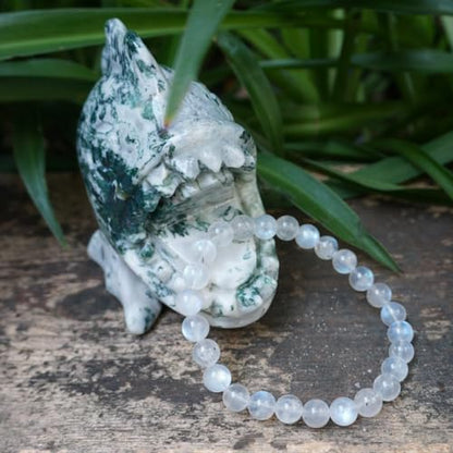 Single-pack of pure gemstone bracelets… - color: Blue-Moon-6MM