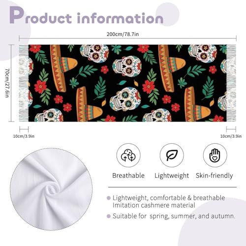 Big Oversized Long Scarves Pashmina Shawl Wrap Women gifts - color: Picture (644)