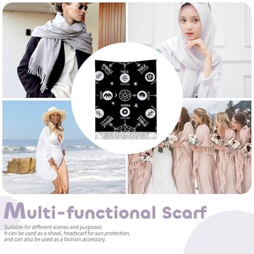 Big Oversized Long Scarves Pashmina Shawl Wrap Women gifts - color: Picture (648)