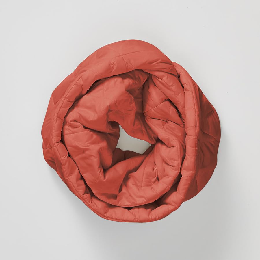 PYVOT Weighted Infinity Scarf, 3 lb Sensory Shoulder Wrap for Everyday Comfort - color: Clay