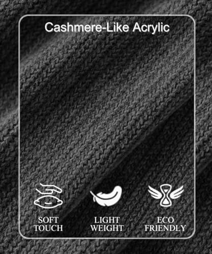 Ferand Shawl Wraps for Women, Cozy Lightweight Poncho Cape with Pockets, Warm for Fall Winter Travel - color: Dark Grey