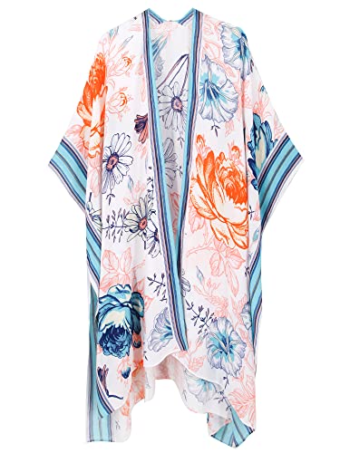Kimonos for Women Swimsuit Coverups Beach Cover Up Swimwear Cardigan Summer - color: Bright Fresh