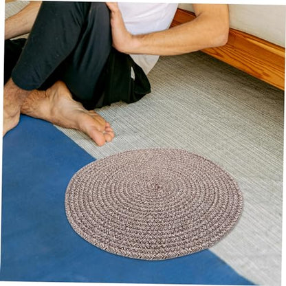 Seat Cushion Round Floor Pillow Giant Woven Floor Mat Comfortable Sitting Pillow for Home and Office