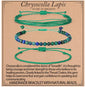 QOGIR Handmade Healing Bracelet,6mm Natural Gem Stone Bracelet rope bracelet - color: Chrysocolla Lapis(Stone of breadth), size: 4mm