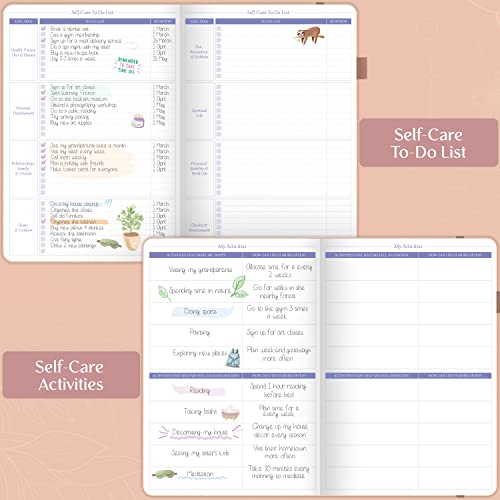 Legend Self-Care Journal – Guided Daily Reflection Journal to Support Mental & Physical Health – Daily Mood, Meditation & Personal Development Notebook – 7.1x10.5”, Lasts 3 Months (Rose Gold) - color: Rose Gold