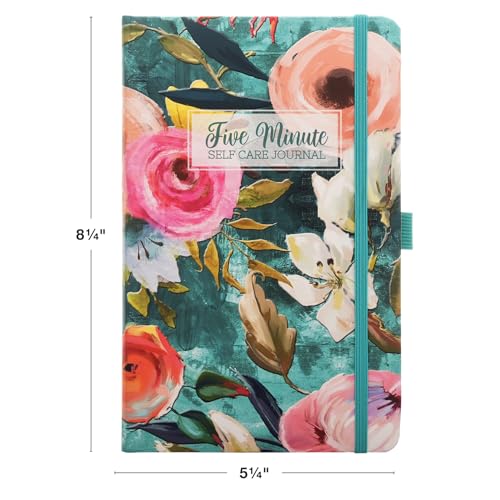 Five Minute Self Care Journal - Teal Floral - style: Teal Floral