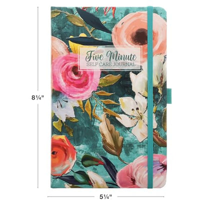 Five Minute Self Care Journal - Teal Floral - style: Teal Floral