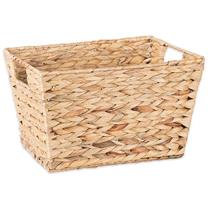 DII Hyacinth Collection Storage Baskets, Natural, Medium Set, 2 Piece - color: Natural, size: Medium Set, Single Size