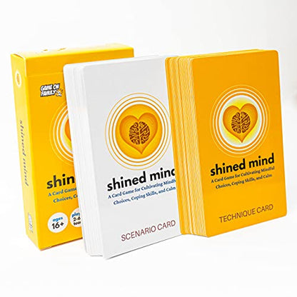 Shined Mind: A Mindfulness Card Game for Anxiety Relief, Coping Skills, Emotional Regulation & Calm – Great for Teens, Adults, Therapists, Teachers
