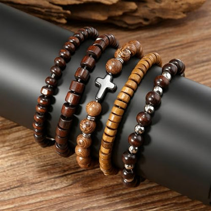 Gothic Bracelet Adjustable Punk Braided Leather Multilayer Grunge Set Bracelets Emo Metal Cuff Wrap Bangles Meaningful Gift - color: J-BZ-33