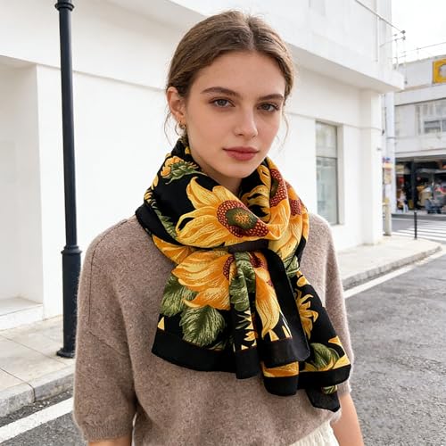 Women Scarf Neck Scarves Headscarf Fashion Scarves Long Lightweight Shawls for Women BA23 - color: Ba235